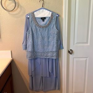 Beaded, soft flowing evening ware.